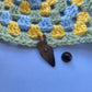 Crochet Yarn Ice Cream Enamel Pin