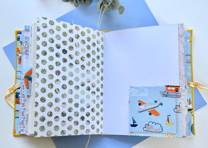 Handmade Soft Cover Journal - Pale Blue