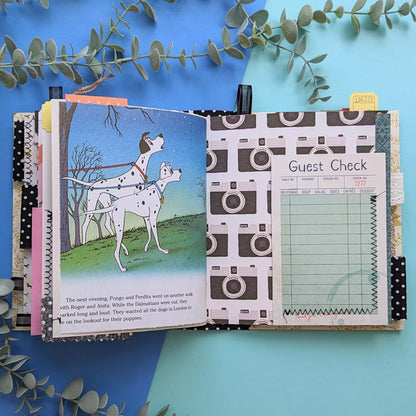 Handmade Upcycled Journal - 101 Dalmations