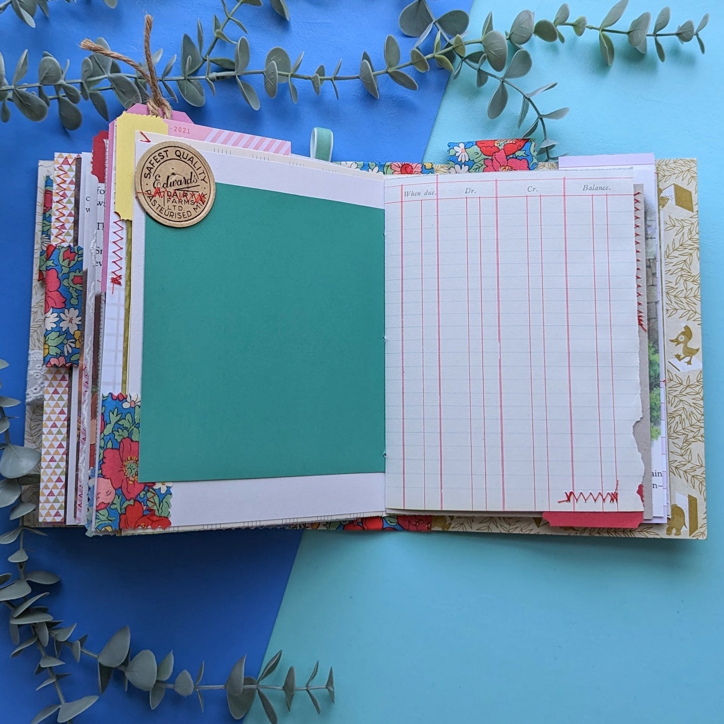 Handmade Upcycled Journal - Snow White